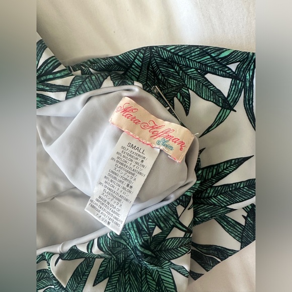 Mara Hoffman Palm Tree Cutout One Piece Bathing Suit Small - Picture 5 of 5